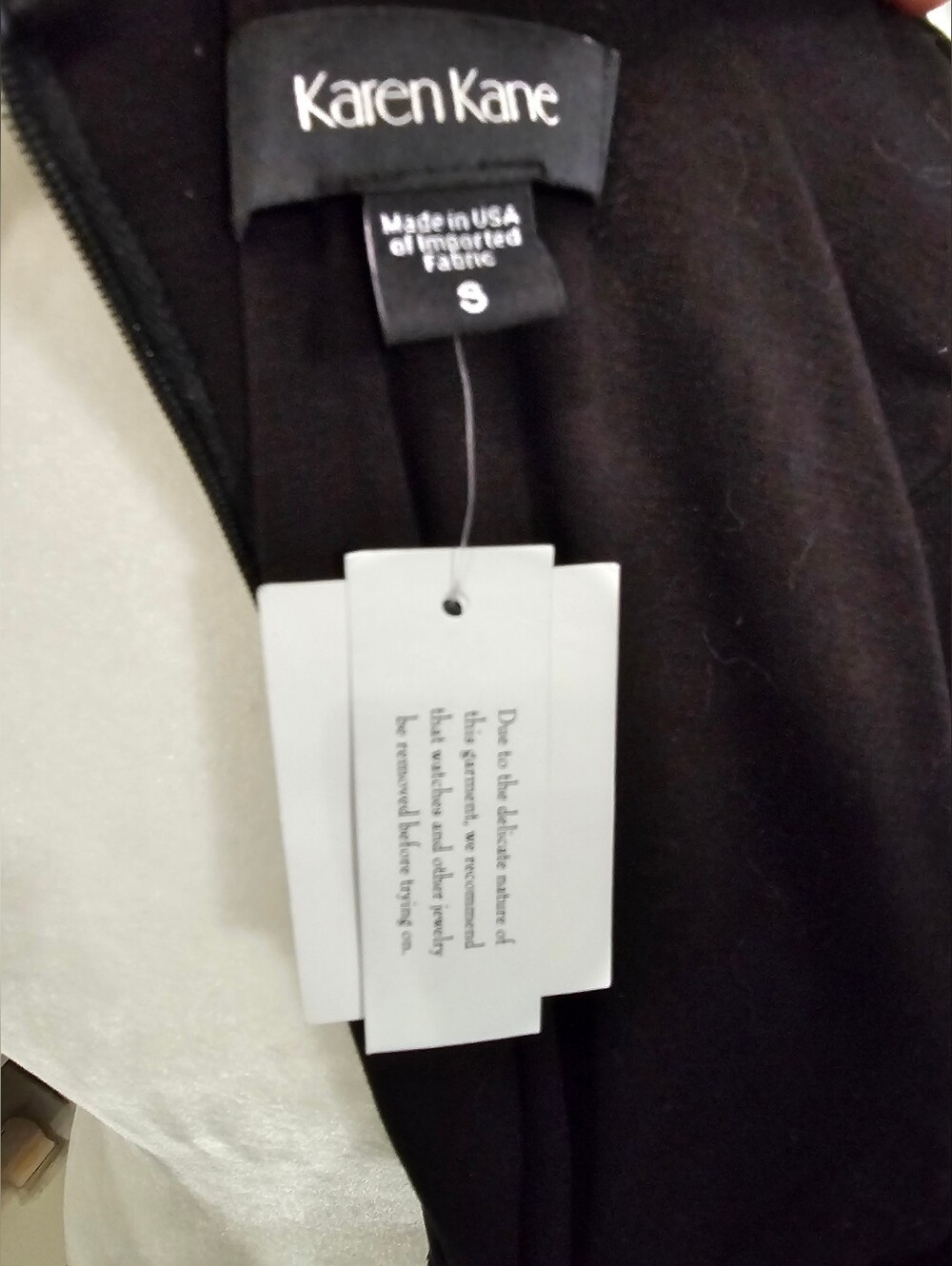 NWT Karen Kane Red Ahead Black Sequin Sheath Dress Small - Picture 4 of 4